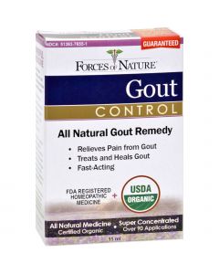Forces of Nature Organic Gout Control - 11 ml