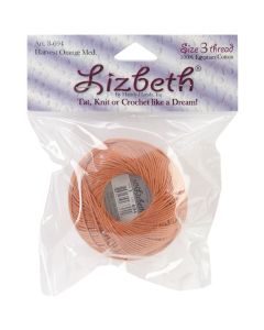 Handy Hands Lizbeth Cordonnet Cotton Size 3-Harvest Orange Medium