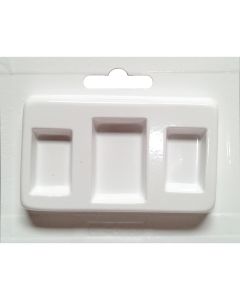Yaley Plaster Casting Mold 3.5"X4.25"-Rectangles - 3 Cavity