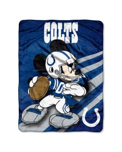 The Northwest Company Colts 46"x60" Mickey Micro Raschel Throw (NFL) - Colts 46"x60" Mickey Micro Raschel Throw (NFL)