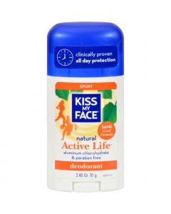 Kiss My Face Deodorant Active Life Sport Aluminum Free - 2.48 oz