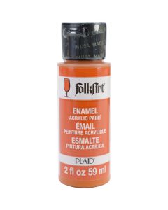Plaid:Craft FolkArt Enamel Paint 2oz-Pure Orange