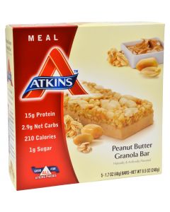 Atkins Advantage Bar Peanut Butter Granola - 5 Bars