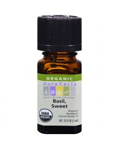 Aura Cacia Organic Basil Sweet - .25 oz