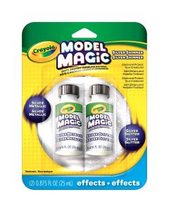 Crayola Model Magic Effects .875oz 2/Pkg-Silver Shimmer