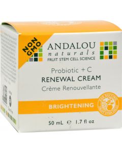 Andalou Naturals Renewal Cream Brightening Probiotic plus C - 1.7 fl oz