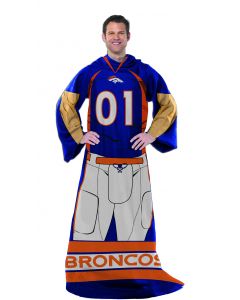 The Northwest Company Broncos  "Uniform" Adult Fleece Comfy Throw