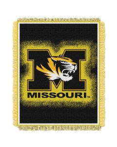 The Northwest Company Missouri "Focus" 48"x60" Triple Woven Jacquard Throw (College) - Missouri "Focus" 48"x60" Triple Woven Jacquard Throw (College)