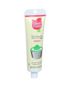 Cake Mate Decorating Icing - Green - 4.25 oz - Case of 6