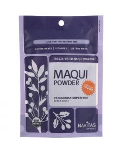 Navitas Naturals Maqui Powder - Organic - Freeze-Dried - 3 oz - case of 6