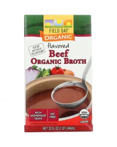 Field Day Broth - Organic - Flavored Beef - 32 oz - case of 12