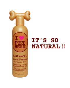 Pet Head Oatmeal Natural Shampoo 12oz 9" x 3" x 2.5"