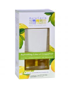 Aura Cacia Electric Air Freshener - Lime and Grape - 3 Pack