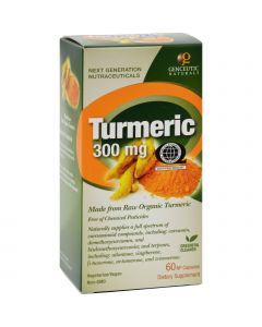 Genceutic Naturals Organic Turmeric - 300 mg - 60 Capsules