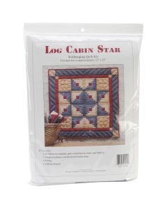Rachel's Of Greenfield Log Cabin Star Wall Quilt Kit-22"X22"