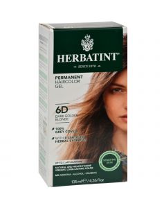 Herbatint Permanent Herbal Haircolour Gel 6D Dark Golden Blonde - 135 ml