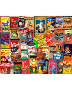 White Mountain Puzzles Jigsaw Puzzle 1000 Pieces 24"X30"-Vintage Tins