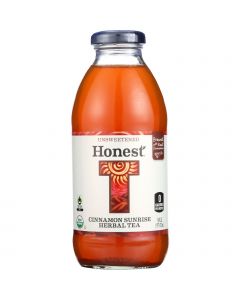 Honest Tea Tea - Organic - Glass Bottle - Cinnamon Sunrise Herbal - 16 oz - case of 12
