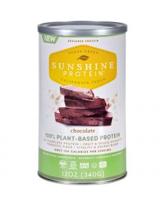 Sunshine Protein Shake Mix - Plant-Based - Chocolate - 12 oz