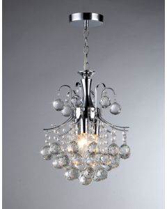Warehouse of Tiffany Vector Crystal and Chrome Chandelier