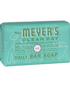 Mrs. Meyer's Bar Soap - Basil - 5.3 oz - Case of 12