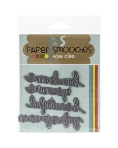 Paper Smooches Die-Kudos Words