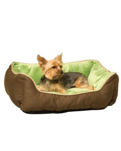 K&H Pet Products Lounge Sleeper Self-Warming Pet Bed Gray / Blue 16" x 20" x 6"