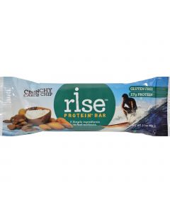 Rise Bar Protein Bar - Crunchy Carob Chip - Case of 12 - 2.1 oz