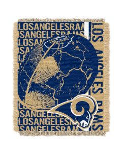 The Northwest Company Rams   48x60 Triple Woven Jacquard Throw - Double Play Series