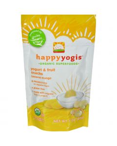 Happy Baby HappyMelts Organic Yogurt Snacks for Babies and Toddlers Banana Mango - 1 oz - Case of 8