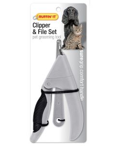 Westminster Pet Products Soft Grip Nail File/Clipper Set For Dogs & Cats-