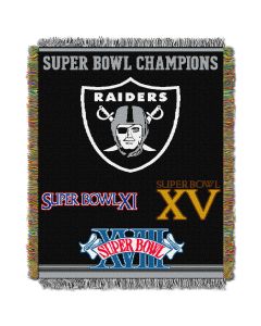 The Northwest Company Raiders   "Commemorative" 48x60 Tapestry Throw