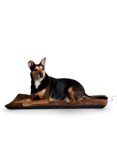 Ortho Thermo Pet Bed - K&H Pet Products Thermo-Pet Cuddle Cushion Brown 14" x 23" x 7"