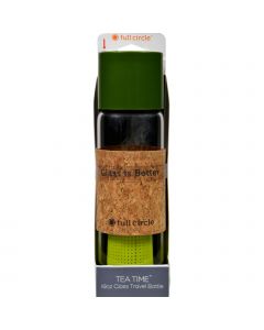 Full Circle Home Tea Bottle - Travel - Glass - Tea Time - Sencha Green - 19 oz