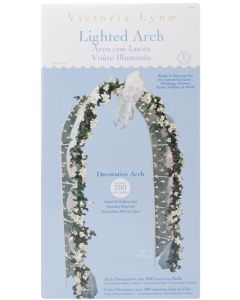 Darice Victoria Lynn Lighted Decorative Arch 8'-White