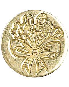 Manuscript Pen Decorative Sealing Coin .75"-Spring Flowers