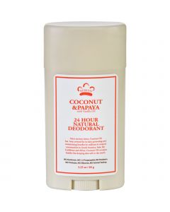 Nubian Heritage Deodorant - All Natural - 24 Hour - Coconut and Papaya - with Vanilla Oil - 2.25 oz