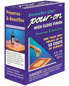 ENVIRONMENTAL EnviroTex Lite Pour-On High Gloss Finish 8oz-