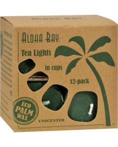 Aloha Bay Tea Light - Green - 12/.7 oz