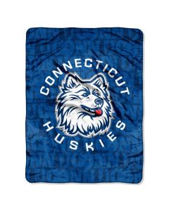 The Northwest Company Uconn Micro Grunge  Micro 46x60 Raschel Throw (College) - Uconn Micro Grunge  Micro 46x60 Raschel Throw (College)