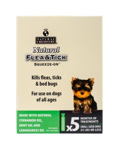 Natural Chemistry Natural Flea & Tick Squeeze On For Small Dogs 5/Pkg-