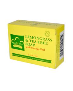 Nubian Heritage Bar Soap Lemongrass And Tea Tree With Orange Peel - 5 oz