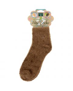 Earth Therapeutics Socks Infused Socks- Brown - Pair
