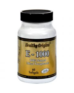 Healthy Origins E-1000 - 1000 IU - 60 Softgels