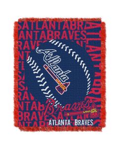 The Northwest Company Braves  48x60 Triple Woven Jacquard Throw - Double Play Series