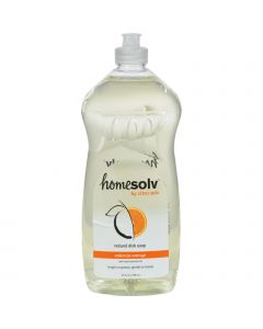 CitraSolv Homesolv CitraDish Natural Dish Soap - Case of 12 - Valencia Orange - 25 oz