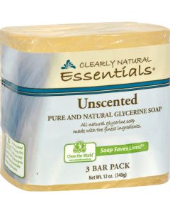 Clearly Natural Bar Soap - Unscented - 3 Pack - 4 oz