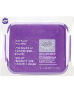 Wilton Icing Color Organizer-9"X7"X2.5" Purple & White