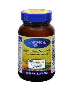 Earthrise Spirulina - 500 mg - 90 Tablets
