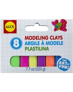 Alex Toys Modeling Clay Set 1oz 8/Pkg-Vivid Colors